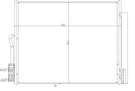CHŁODNICA KLIMATYZACJI OPEL