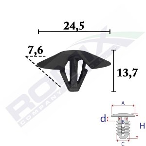 SPINKA WYCISZENIA POKRYWY SILNIKA TOYOTA