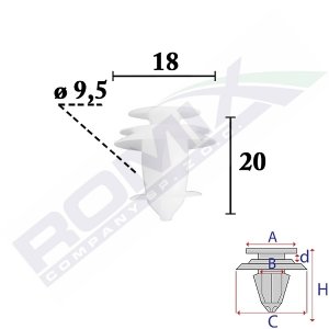 SPINKA TAPCIERSKA TOYOTA CITROEN PEUGEOT