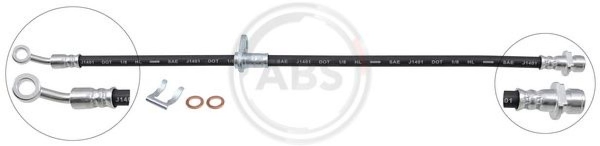 PRZEWÓD HAMULCOWY GIĘTKI HONDA CR-Z 10-LT