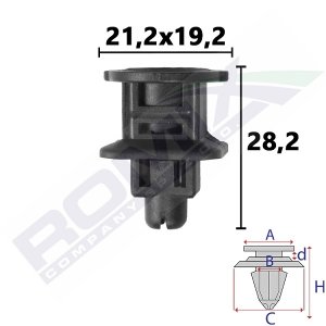 SPINKA LISTEW PROGOWYCH FIAT 500 12-
