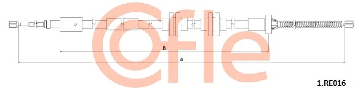 LINKA HAMULCA RĘCZNEGO RENAULT NISSAN JUKE 19-
