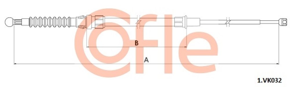 LINKA HAMULCA RĘCZNEGO VW POLO VI 17-