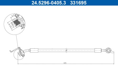 PRZEWÓD HAMULCOWY GIĘTKI KIA SPORTAGE IV 15-22 PT