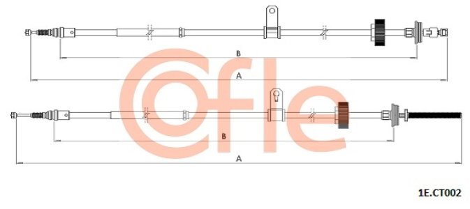 LINKA HAMULCA RĘCZNEGO CITROEN C6 05-12