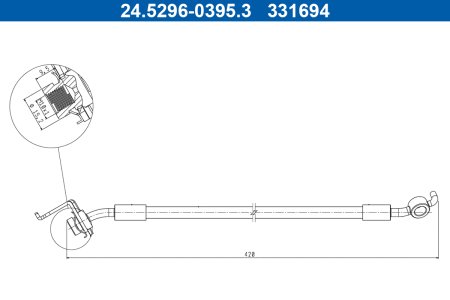 PRZEWÓD HAMULCOWY GIĘTKI KIA SPORTAGE IV 15-22 LT