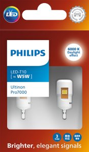 ŻARÓWKI PHILIPS LED UTLINON PRO7000 W5W WU70 24V 6000K 2SZT.