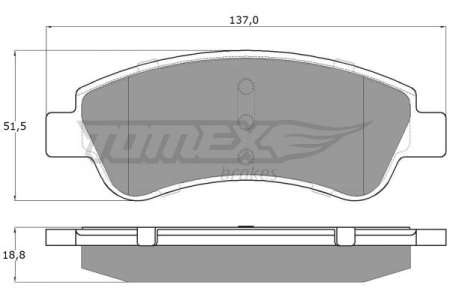 Klocki hamulcowe TOMEX 1464 425338