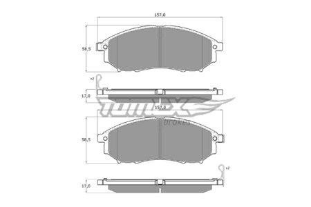 KLOCKI HAMULC. NISSAN MURANO  03-