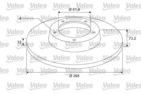 Tarcza hamulcowa VALEO 675409 z łożyskiem
