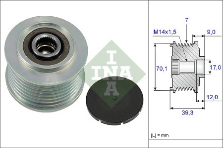 Sprzęgło alternatora INA 535021410 31141RBDE02