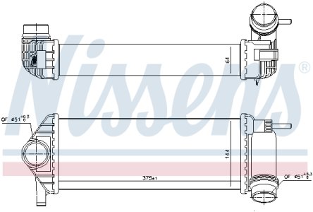 Intercooler NISSENS 96308 144963234R