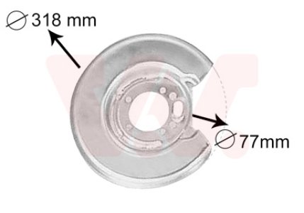 OSŁONA TARCZY HAMULCOWEJ VAN WEZEL 5994373 1330432 VOLVO