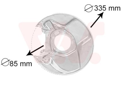OSŁONA TARCZY HAMULCOWEJ VAN WEZEL 3010374 A1154203644 MERCEDES