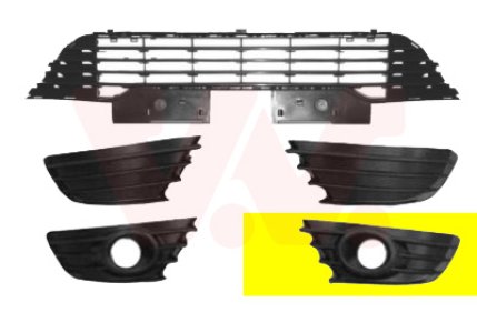 KRATKA WENTYLACYJNA ZDERZAKA VAN WEZEL 0970593 7414JT CITROEN