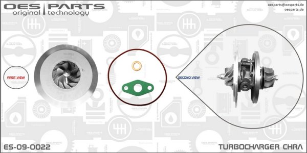 Wkład turbosprężarki CHRA OES PARTS ES-09-0022 704412 