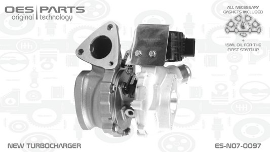 Turbosprężarka OES PARTS ES-N07-0097 BK3Q6K682PC FORD