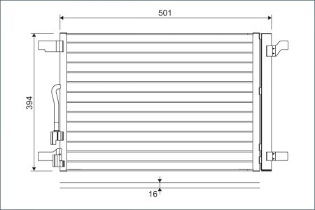 CHŁODNICA KLIMATYZACJI VALEO 814301 5Q0816411AJ AUDI