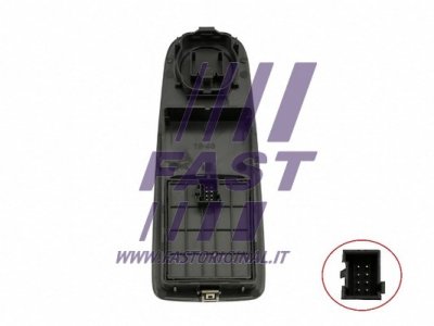 PRZEŁĄCZNIK SZYBY FIAT DUCATO 06> LE KPL >11 BLACK CZARNY 8-PIN