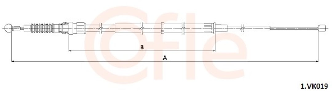 LINKA HAMULCA RĘCZNEGO VW JETTA IV 08-19