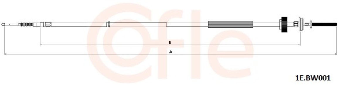 LINKA HAMULCA RĘCZNEGO BMW 7 08-15