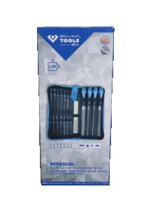 ZESTAW PILNIKÓW ZE SZCZOTKĄ DO PILNIKÓW, 19-SZT.