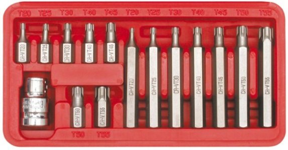 KLUCZE SPECJALNE TORX T20-T55 15CZ.