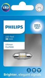 ŻARÓWKA PHILIPS LED ULTINON PRO7000 FESTOON 30MM CU70 12V
