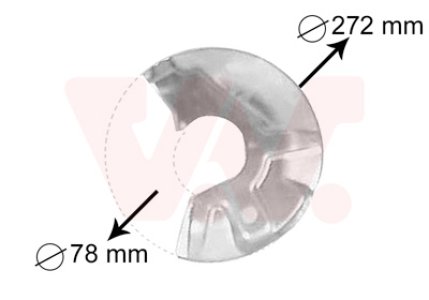 OSŁONA TARCZY HAMULCOWEJ VAN WEZEL 5823372 867615312B VW