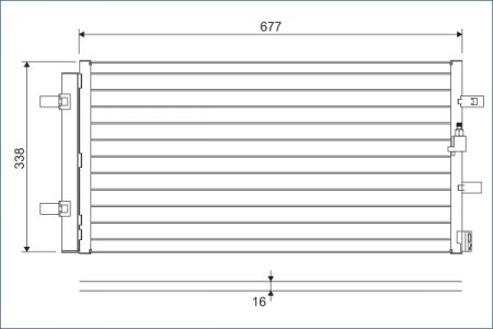 Chłodnica klimatyzacji VALEO 814370 4G0260403A AUDI