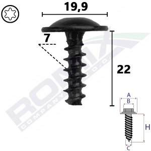 WKRĘT MONTAŻOWY AUDI A3, A4, Q3, E-TRON