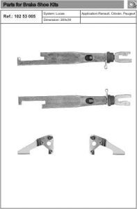 Rozpieraki do szczęk hamulcowych QUICK BRAKE 102 53 005 11462