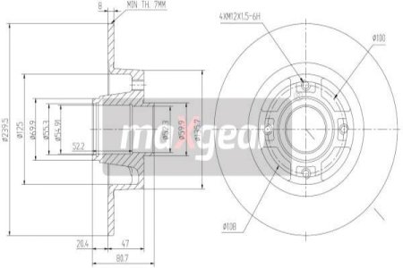 TARCZA HAM. RENAULT T. MEGANE 03- Z ŁOŻYSKIEM KPL.