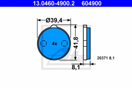 Klocki hamulcowe ATE 13-0460-4900-2 95570824