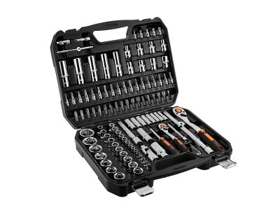 Klucze nasadowe 1/4, 1/2, NEO Tools 10-066 zestaw 110 szt. WALIZKAZESTAW