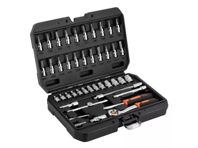 Klucze nasadowe, 1/4” zestaw 46 SZT. NEO Tools 10-004 