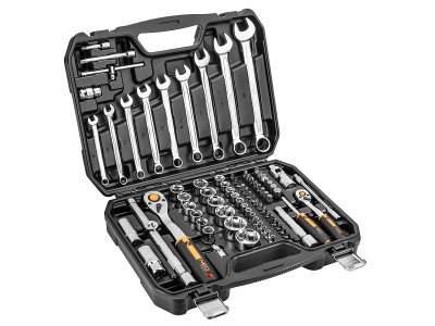 KLUCZE NASADOWE 1/2, 1/4 , ZESTAW 82 SZT., CRV