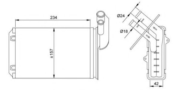 Nagrzewnica NRF 58063 7701033457