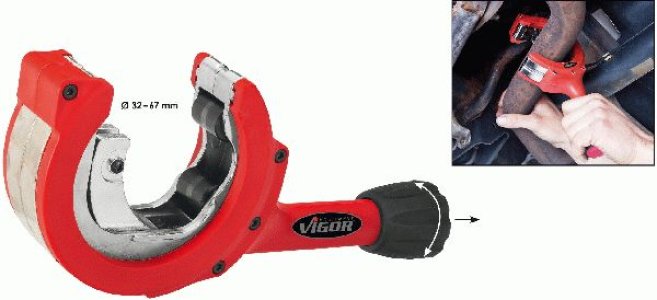 NARZĘDZIE Z GRZECHOTKĄ VIGOR V3309 DO ODCINANIA RUR WYDECHOWYCH