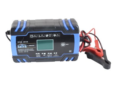 PROSTOWNIK LCD 12V/24V 8A/4A TECHMAN S-MORAY8A AUTOMATYCZNA ŁADOWARKA 