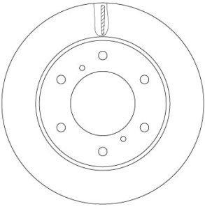 TARCZA HAMULC. MITSUBISHI L200 05-