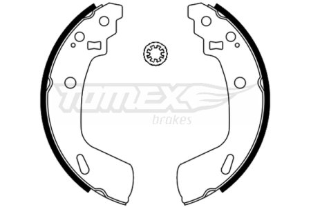 Szczęki hamulcowe TOMEX 2314 5320068L01 SUZUKI SWIFT 10