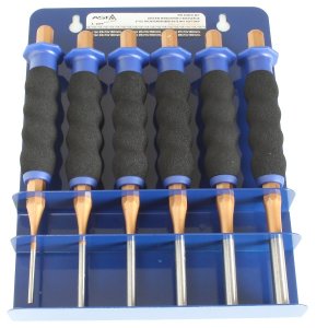 Zestaw wybijaków z rękojeścią TECHMAN A-S6PP 6 SZT.