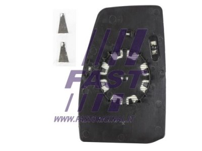 SZKŁO LUSTERKA FORD TRANSIT CUSTOM 12> PR GÓRA PODGRZEW