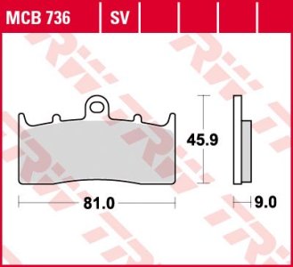 Klocki hamulcowe TRW MCB736 motocykle