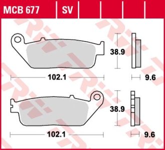 Klocki hamulcowe TRW MCB677 