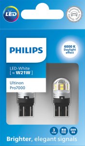 ŻARÓWKI PHILIPS LED ULTINON PRO7000 W21 12/24V 2SZT.