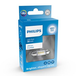 ŻARÓWKA PHILIPS LED ULTINON PRO7000 FESTOON 38MM WU70 12V