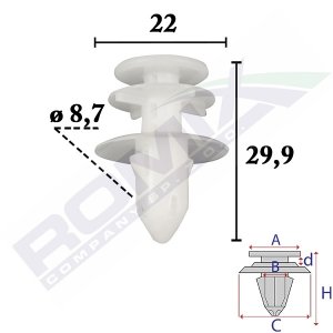 SPINKA TAPICERKI DRZWI CHRYSLER, JEEP