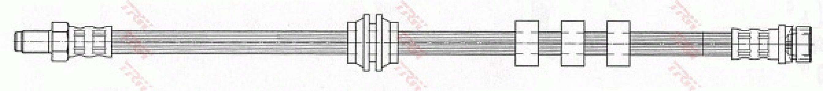 Przewód hamulcowy giętki TRW PHB427 1134140